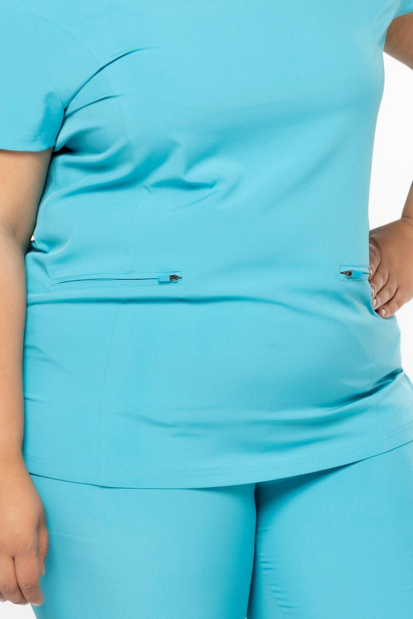 CSCRUBS COMFORT COLLECTION ROUNDED NECK TOP | COMFORT WT1 - Got 2b Scrubs