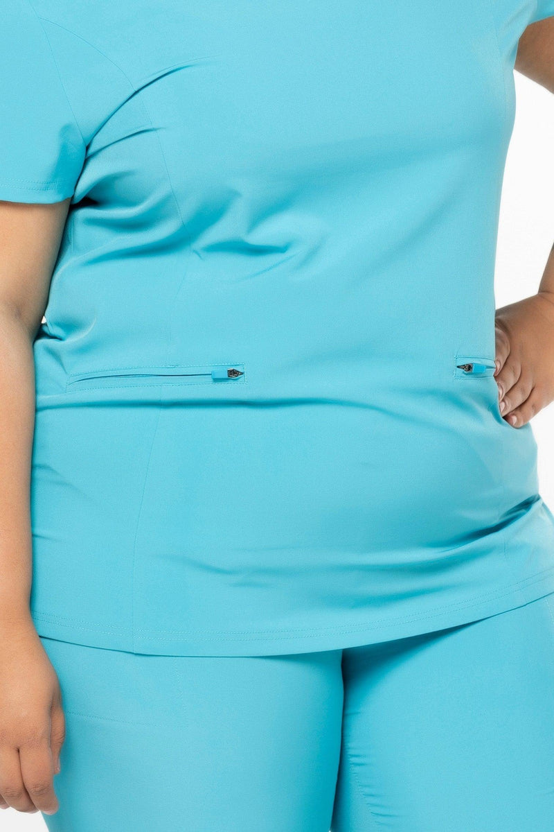 CSCRUBS COMFORT COLLECTION ROUNDED NECK TOP | COMFORT WT1 - Got 2b Scrubs